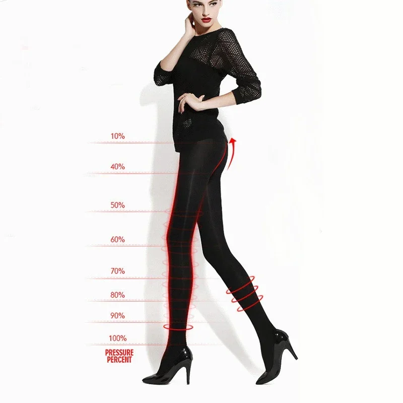 SuperAen 2024 Autumn Winter Women Sexy Black Leggings Thinner Skinny Compression Legging New Arrival Leggings