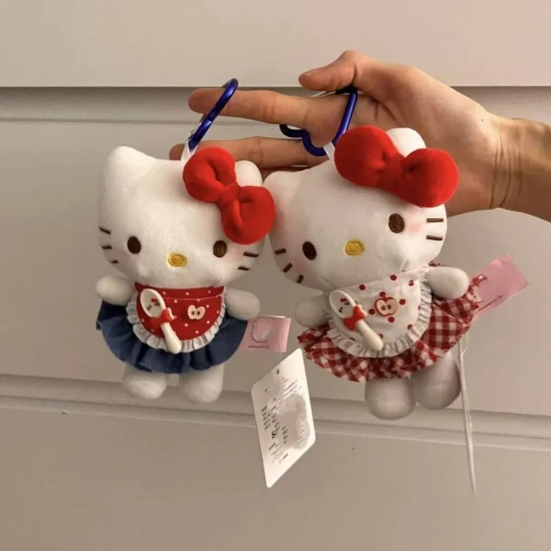 13 cm/5.12in Hello Kitty Katoen Pluche Pop Rugzak Hanger Cartoon Knuffels Kawaii Accessoires Randapparatuur Collectible Geschenken