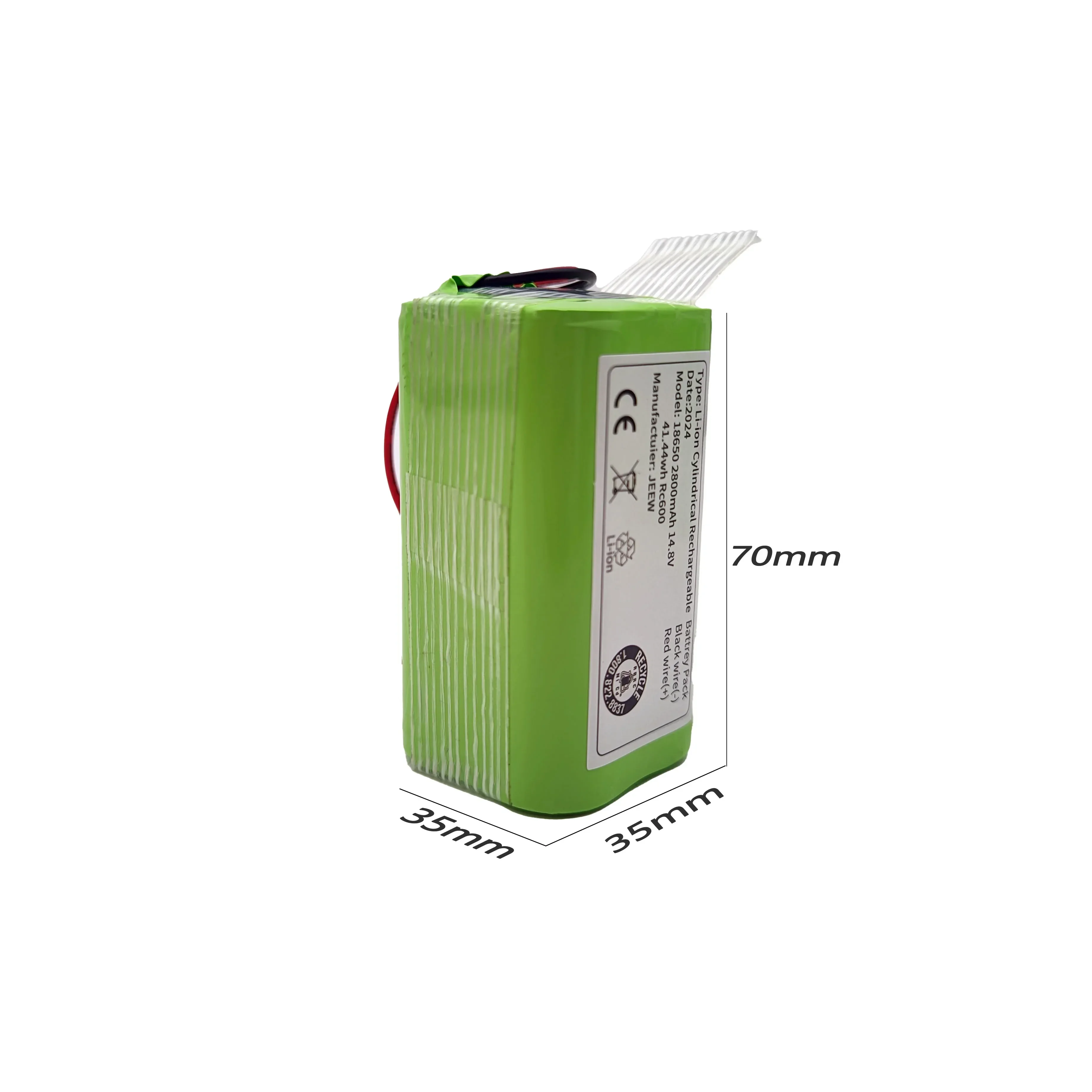4S1P 14,4 V, batterie Lithium-ion Rechargeable, 2800 mAh ~ 12800 mAh, adaptée aux aspirateurs et aux aspirateurs robots Li-ion