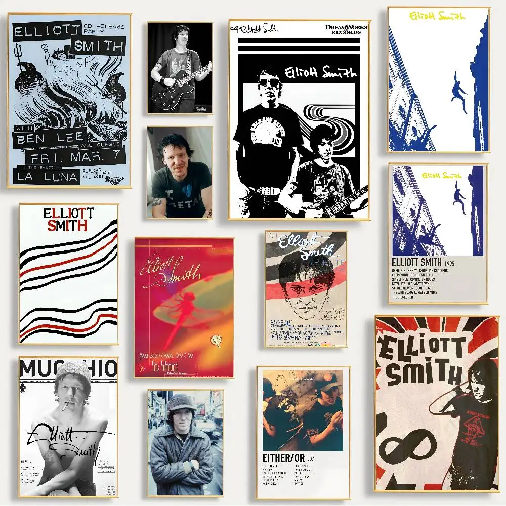 Sänger E-Elliott S-Smith klassisches Anime-Poster, Papier, Schlafzimmer, Eingang, Restaurant, Café, Kunstgemälde