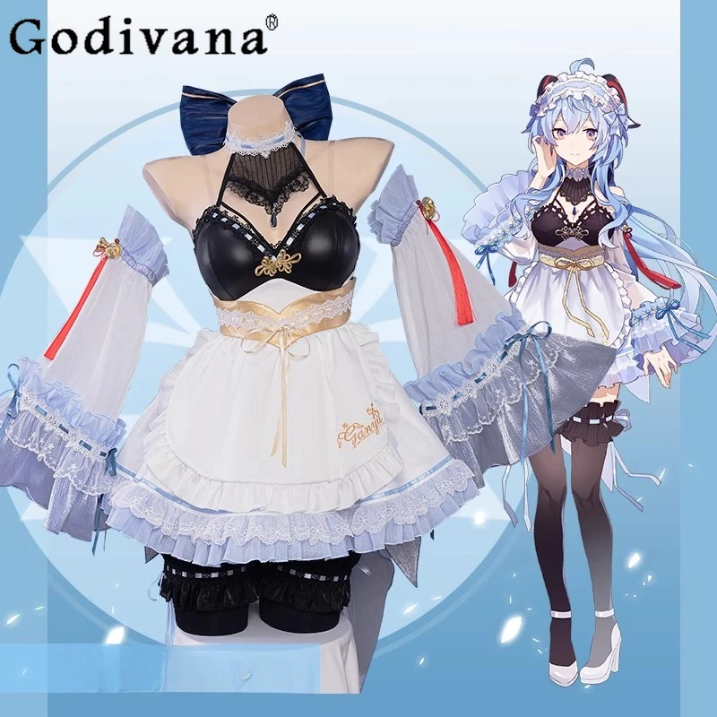 Cosplay pokojówka japońskie kostiumy damska główna ulica do odgrywania ról strój słodkie dziewczyny Halloween jednolity strój