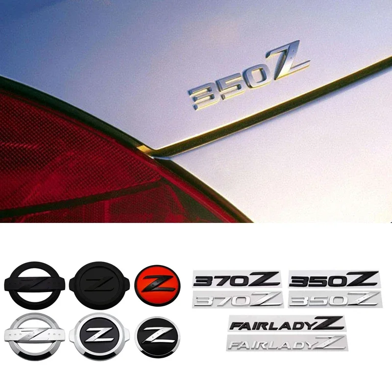 Car Side Emblem Sticker Auto Rear Trunk Badge Decals for Nissan Z Logo 350Z 370Z Fairlady Z3 Z34