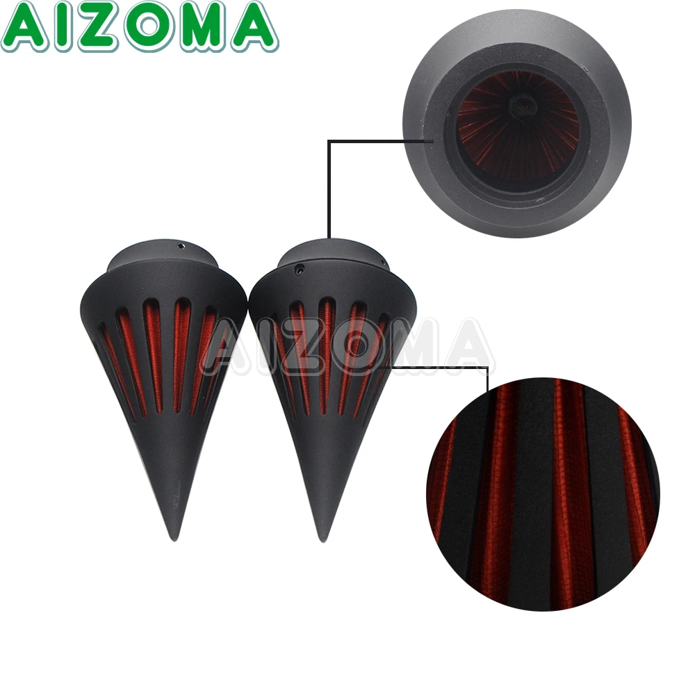 For Suzuki Boulevard M109 R All Year Motorcycle Accessories Black Cone Spike Air Cleaner Kit Intake Filter Compatible with M109R