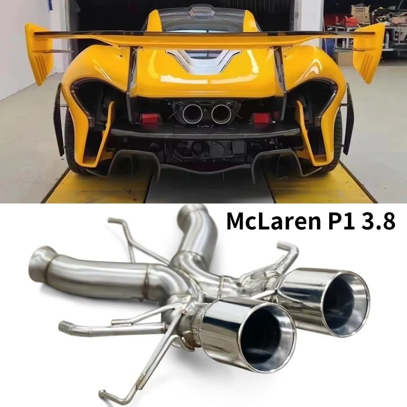 Customized stainless steel Cat Back exhaust system for McLaren P1 3.8T hybrid 2013