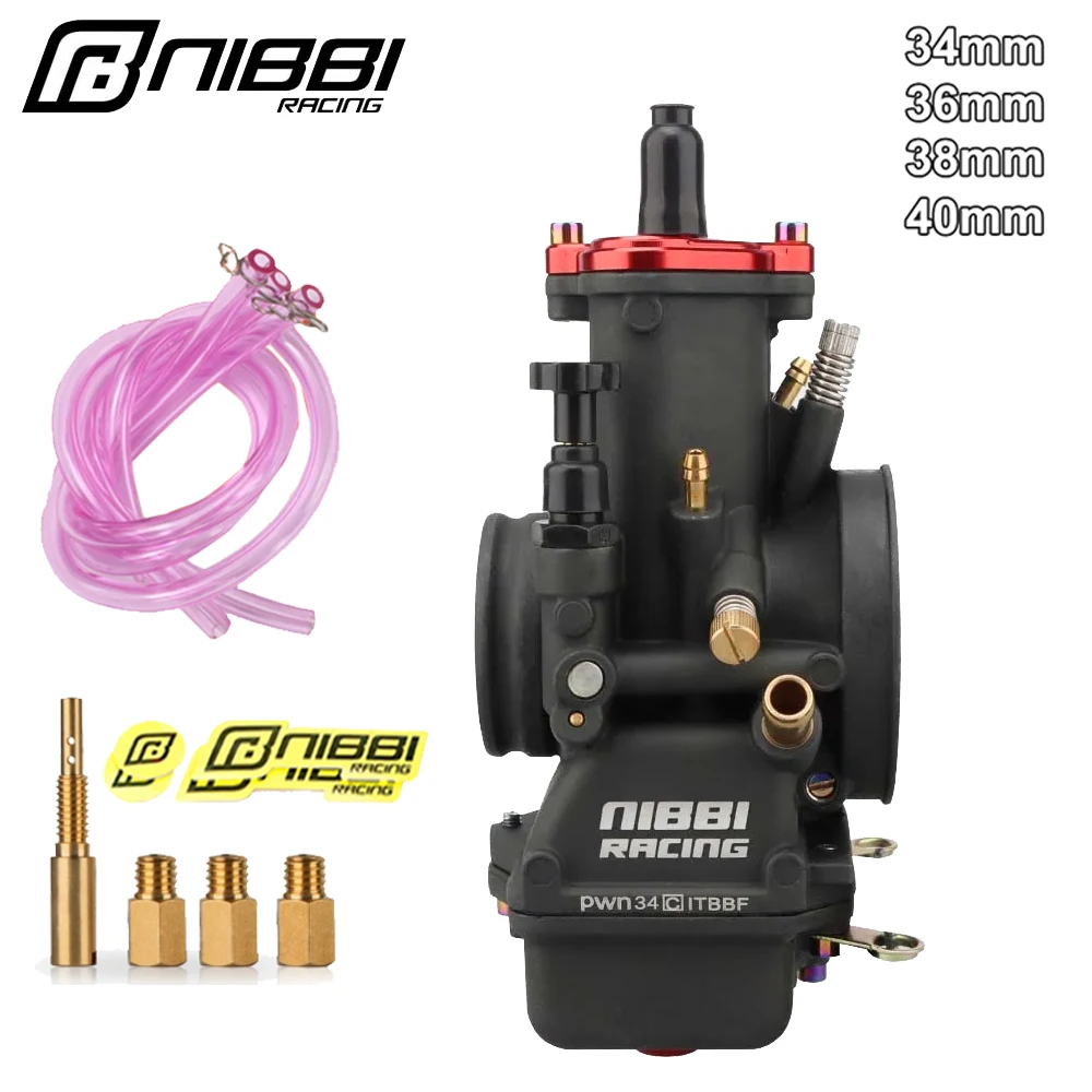 

NIBBI Motorcycle PWN34mm/36mm/38mm/40mm Carburetor Fit for 2stroke Motocross