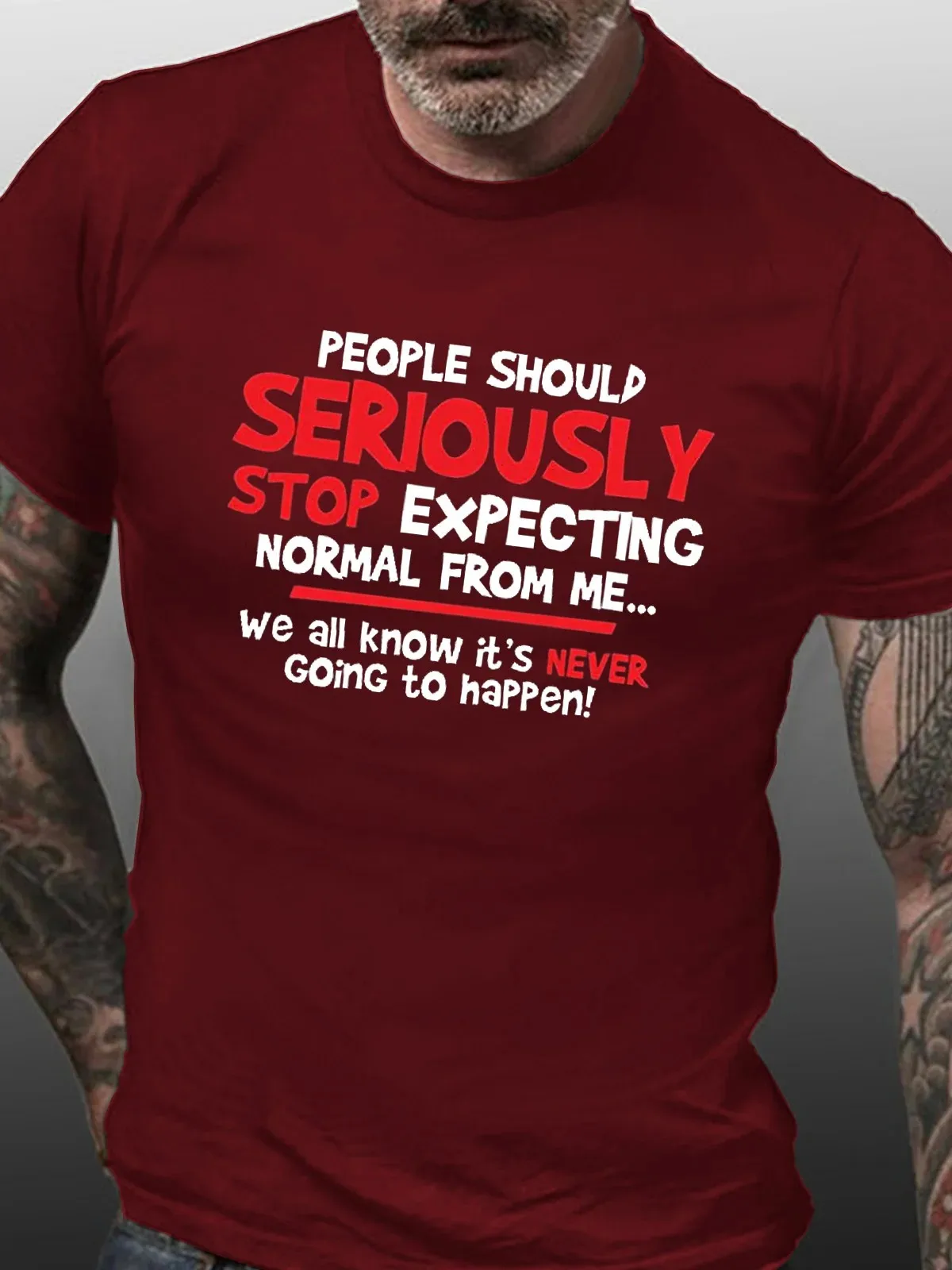 People Should Seriously Funny Casual Short Sleeve Short Sleeve T-Shirt