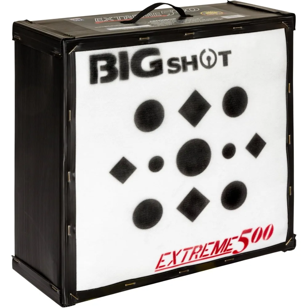 هدف الرجل الحديدي المتطرف بقوة 500 إطارًا في الثانية، أبيض، 24 بوصة للقوس والنشاب والمجمع