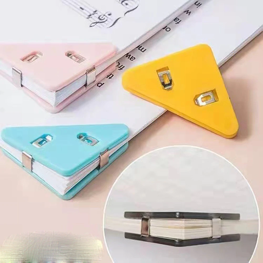 30Pcs Creative Triangle Clips Bill Clip Book Paper Corner Binder Clip for Desk Storage Shelf Office Stationery Desktop Organizer view 2