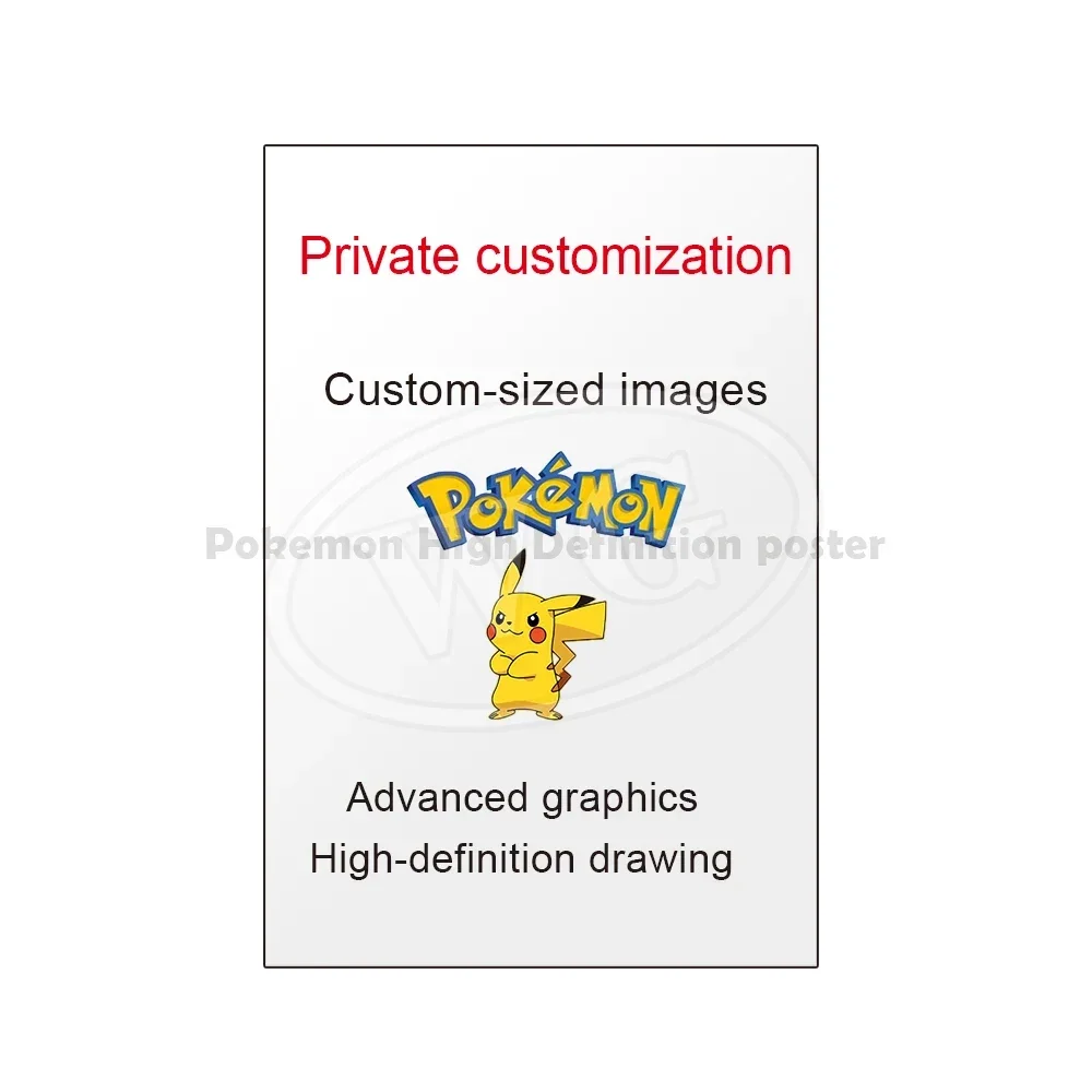 Pokemon Peripheral HD Poster Anime Roles Umbreon Charmander Picture Kawaii Decor Art Pink Canvas Painting for Kids Birthday Gift