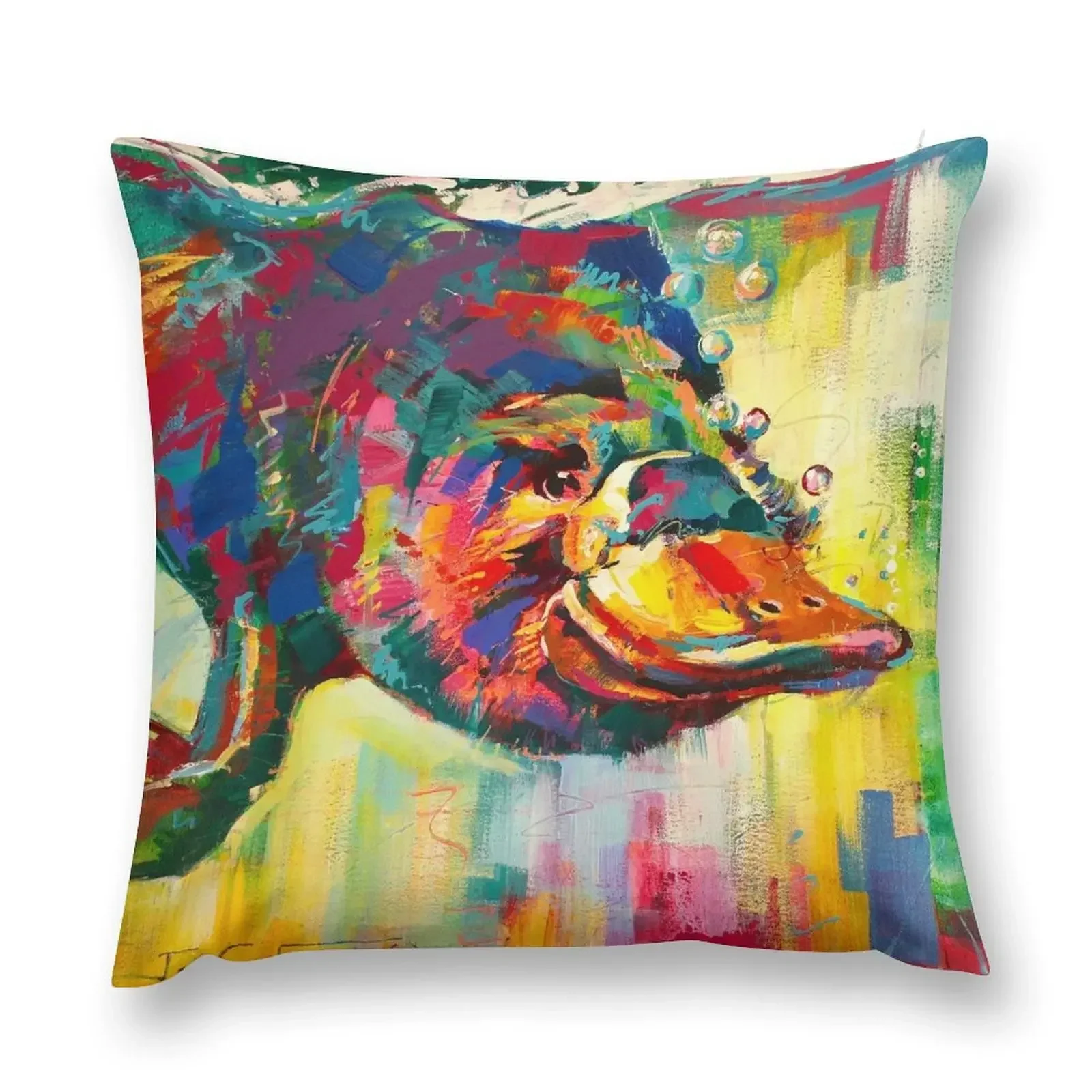 

Duck-Billed Platypus - Australian mammal Throw Pillow Decorative Cushions Pillow Covers Decorative pillow
