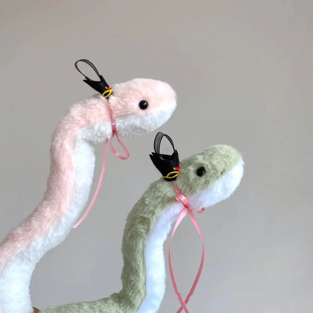 Peluche Año del Serpiente de juguete de peluche pequeño serpiente suave muñeco de peluche envolvente alrededor del brazo lindo muñeco de Animal de serpiente