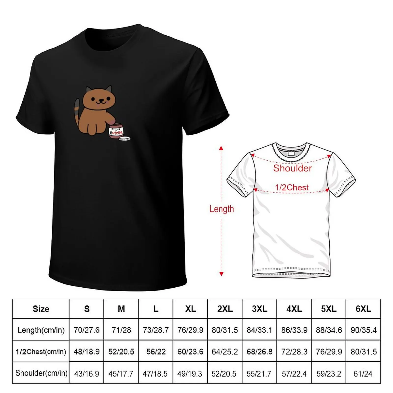 Ganache raiding the Nutella Jar (Neko Atsume) T-Shirt Work Utility Short Sleeve Shirt