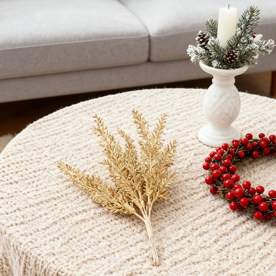 

Artificial Flowers Plant Cedar Home Room Christmas Tree Wedding Wreath Photo Wall Decorations Bouquet Exquistic Gift Box Fillers