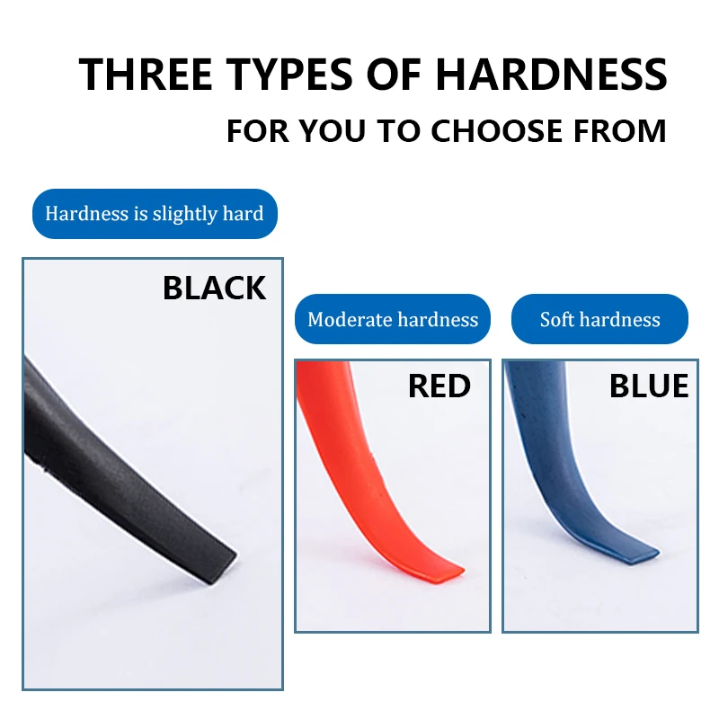 3PCS Car Micro Squeegee Curves Slot Tint Tool Set Different Hardness Gasket Squeegee for Installing Auto Wraps Film Stickers