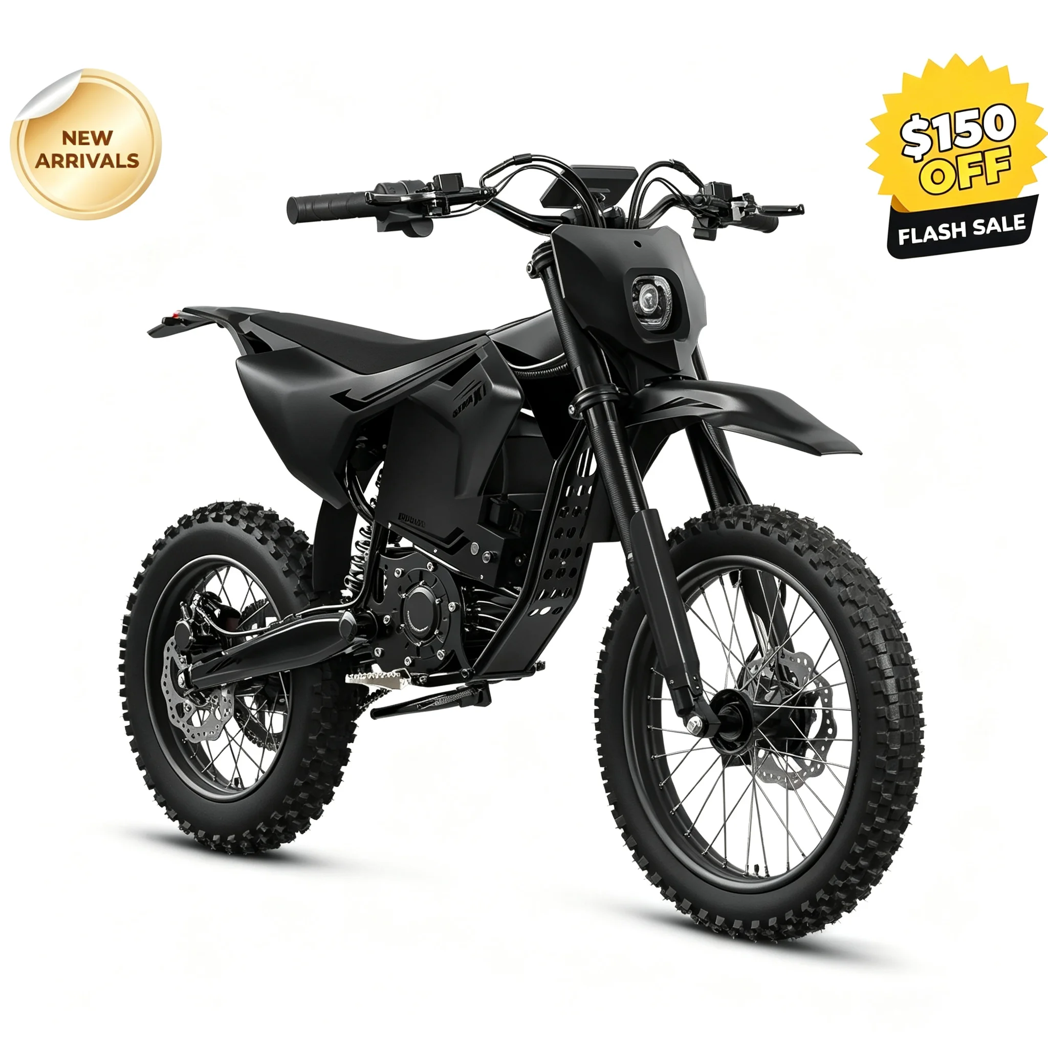 QRONGE X1 Spark Electric Dirt Bike 4500W Mid-Drive Motor 60V 28.8Ah 60 Miles Range 50MPH Full Suspension Off Road Electric Motorcycle Motor Bicycle for Teens Adults