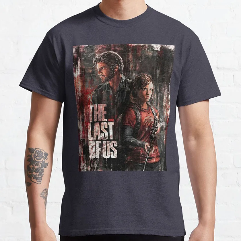 Adventure  art of the last of us part 1 2 remake best video game graphic t shirts for men 100% cotton plus size clothes tops