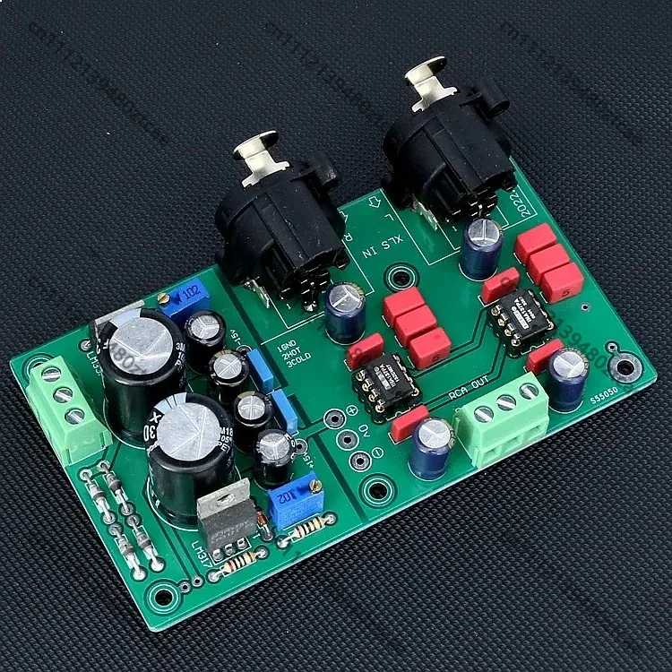 Nvarcher INA137PA Balanced to Single-Ended 2-Channel Finished Board With Regulated Power Supply