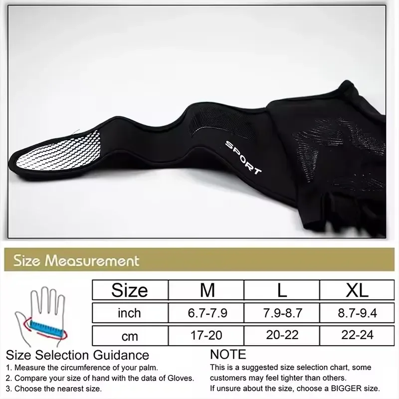 زوج واحد من قفازات التمرين لرفع الأثقال مع لف المعصم وحماية كاملة لراحة اليد ومقابض إضافية للياقة البدنية والسحب
