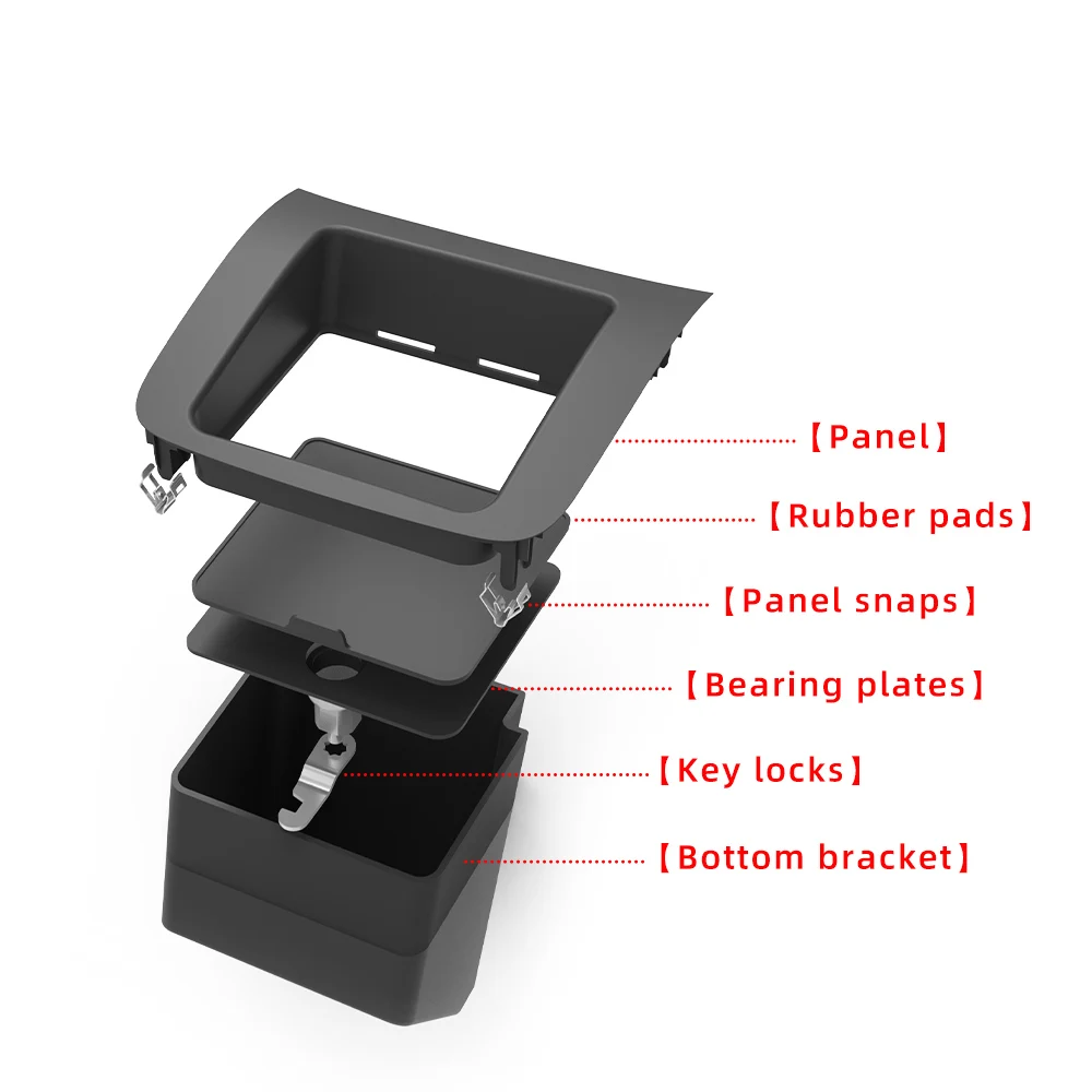 Rear Armrest Storage Tray Water Cup Rubber Bottom Pad Anti Slip Trim Mat  Accessories For Volvo XC60 XC90 V90 S60L S90L 31389183