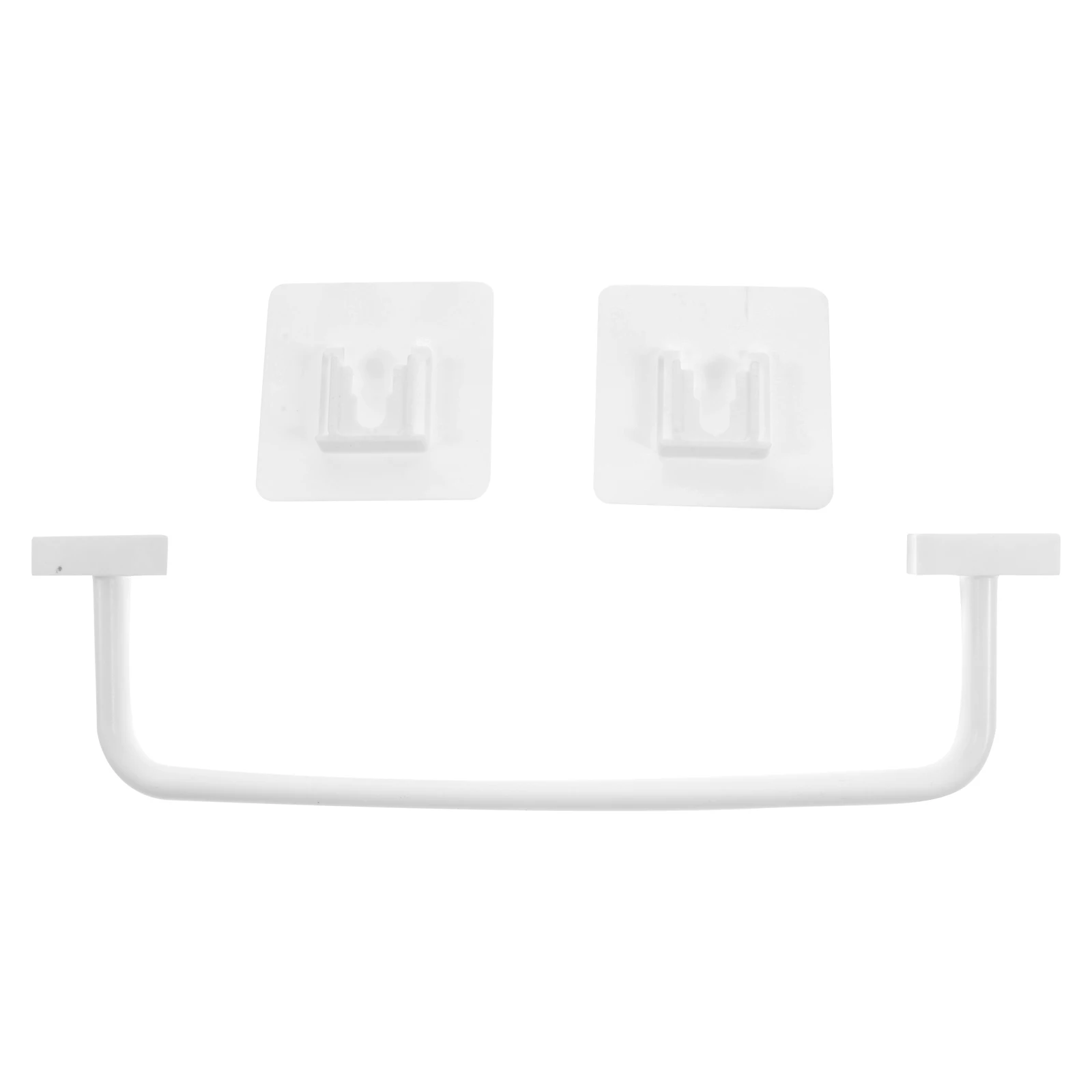 

Rack Adhesive Wall Mounted Bar No Drilling Easy Installation Storage Shelf Long Lasting Pp Material For Bathroom Kitchen