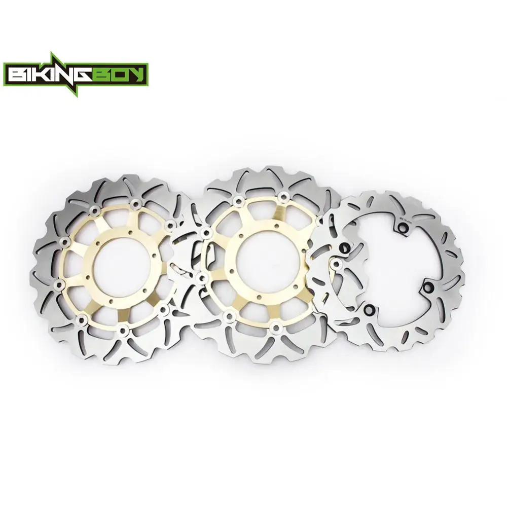 BIKINGBOY For Hornet CB 600 F ABS 07-13 CB600F 04-13 10 09 08 06 05 CBR 600 F / ABS 11 12 13 Front Rear Brake Disks Discs Rotors