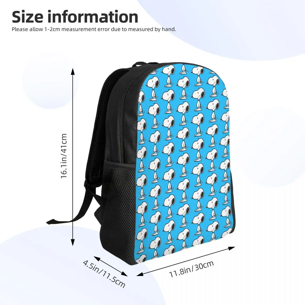 Sac à dos personnalisé Snoopile Dog pour femmes et hommes, cartable pour étudiants, convient aux sacs pour ordinateur portable de 15 pouces