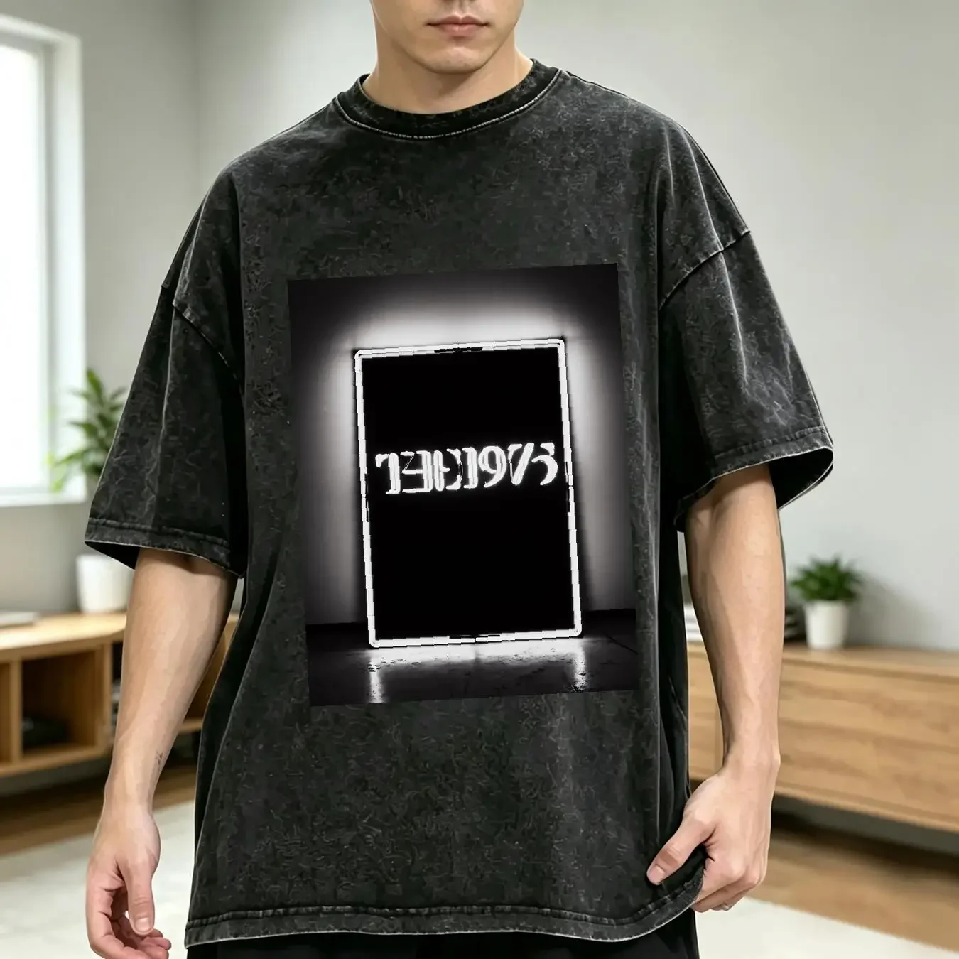washed T Shirt The 1975 Black Tour A Rock Off Officially Licensed Product Adult Sizes long or short sleeves vintage Washed