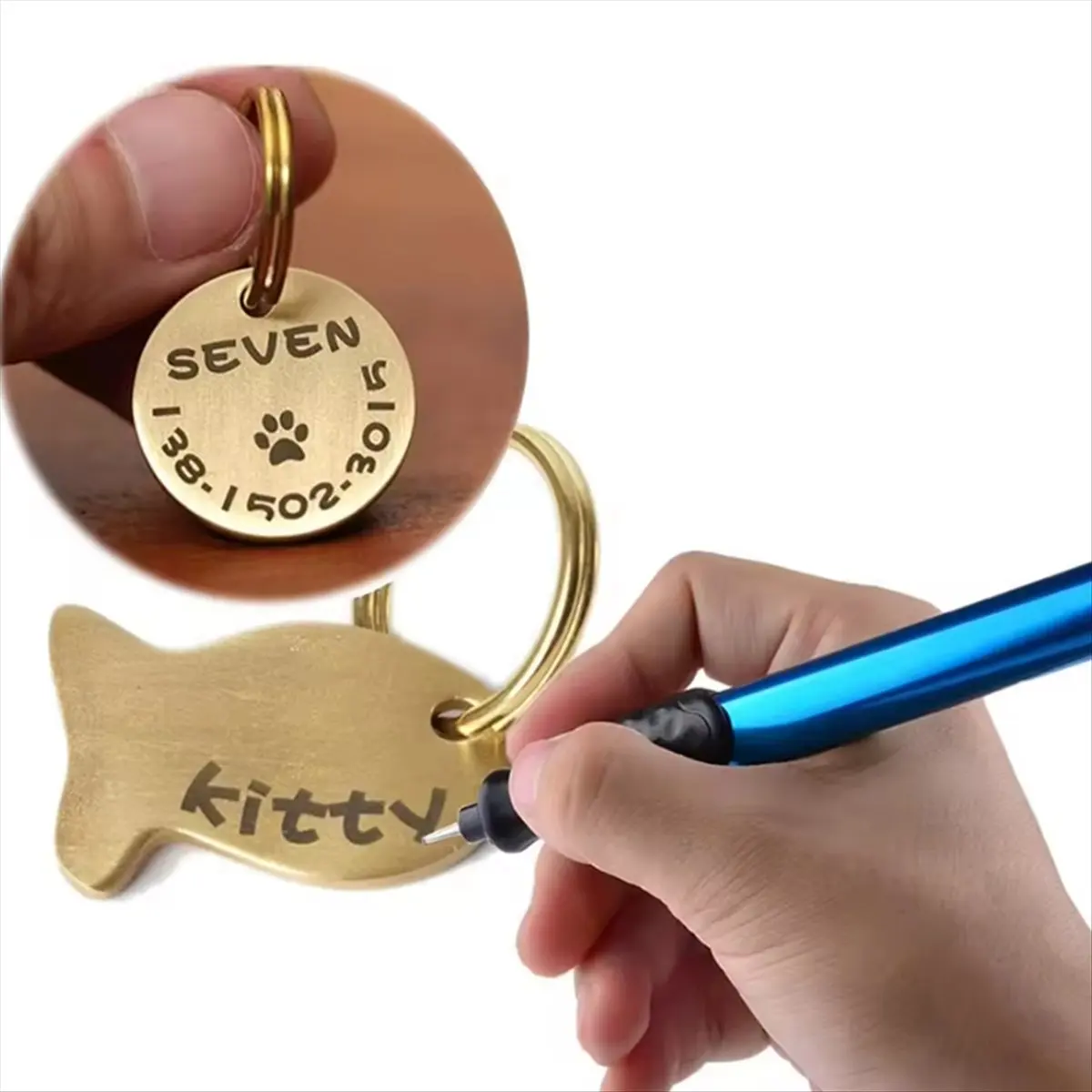 HITL Electric Micro-Engraver Pen Carve Cordless Engraver Engraving Tool for DIY Jewellery Making Metal Glass Wood