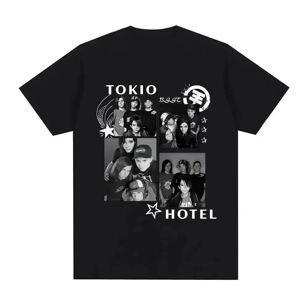 Rock Band Tokio Hotel Kaulitz Print T-Shirt Trend Kurzarm-Shirt Herren Damen Hip Hop Streetwear Mode Harajuku Y2K Kleidung – Detail 16