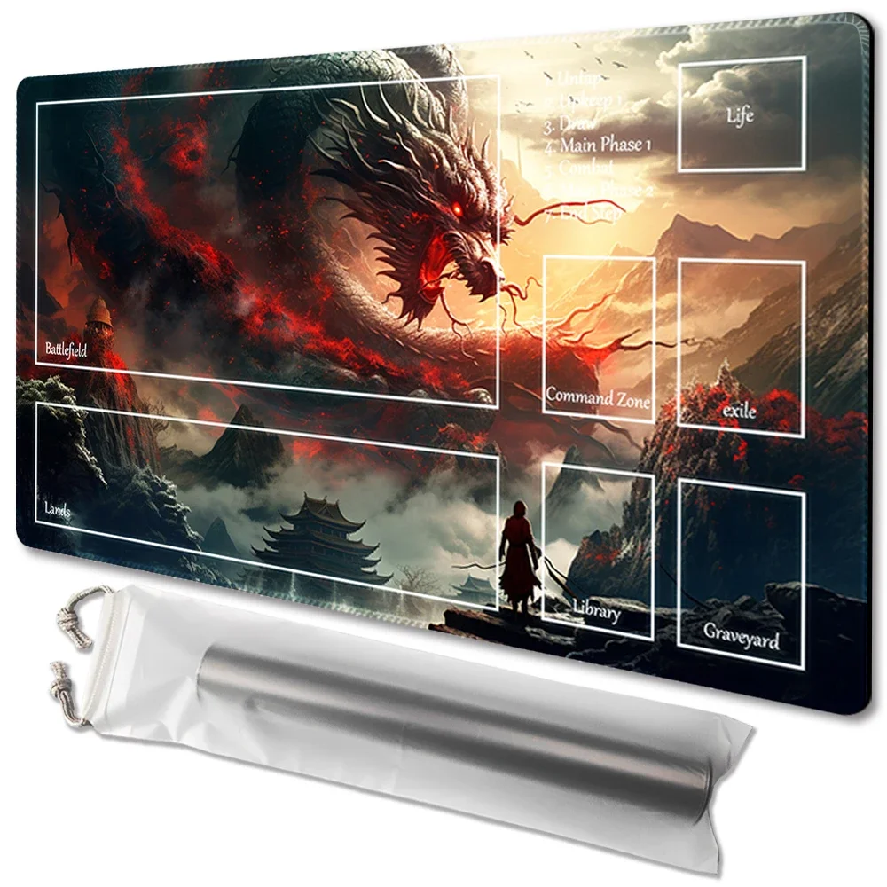 

Настольная игра Dragon MTG Playmat, игровой коврик, размер 60X35 см, игровые коврики, совместимые с TCG CCG