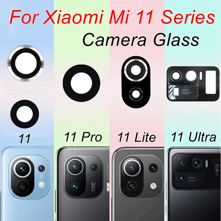 Lente De Cámara Trasera De Repuesto Para Xiaomi Mi 11T Y 11T Pro - Cristal Protector Negro
