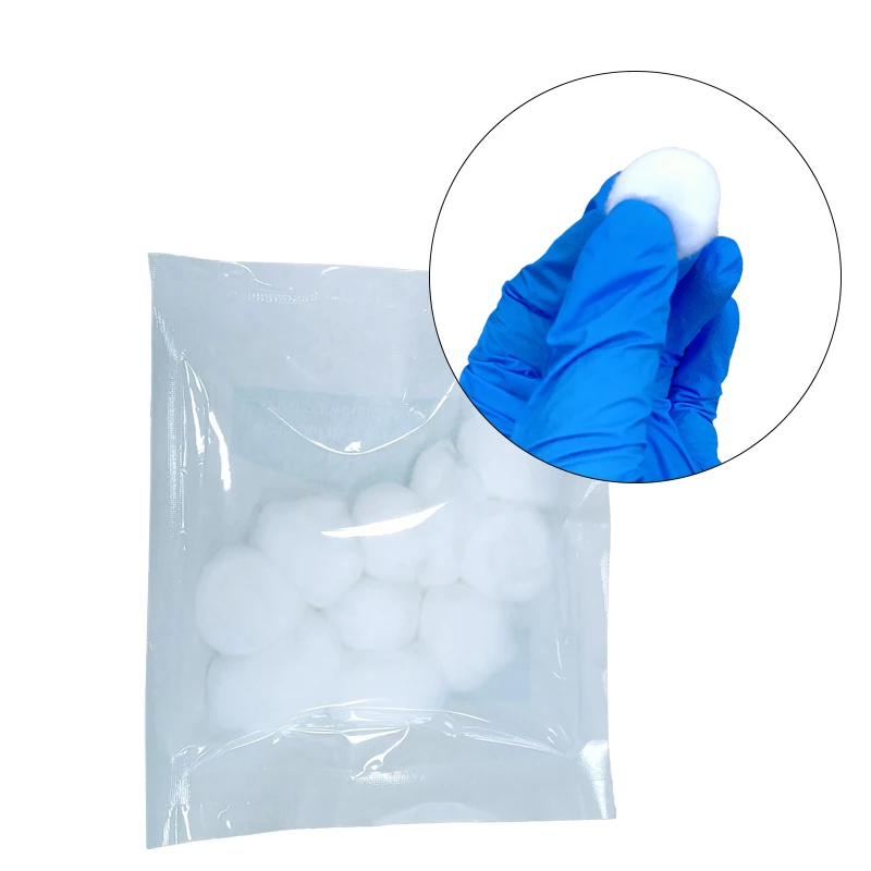 10pcs/pack Dental Cotton Balls Absorbent Cotton balls individually packaged