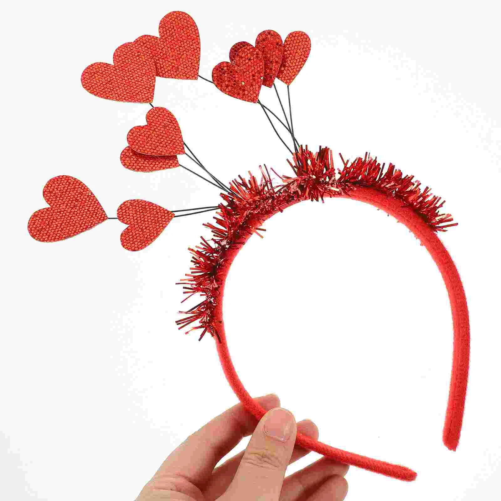 Love Headband Creative Hair Accessories Valentine's Day Birthday Party Hairbands Heart Clasp Felt Cloth