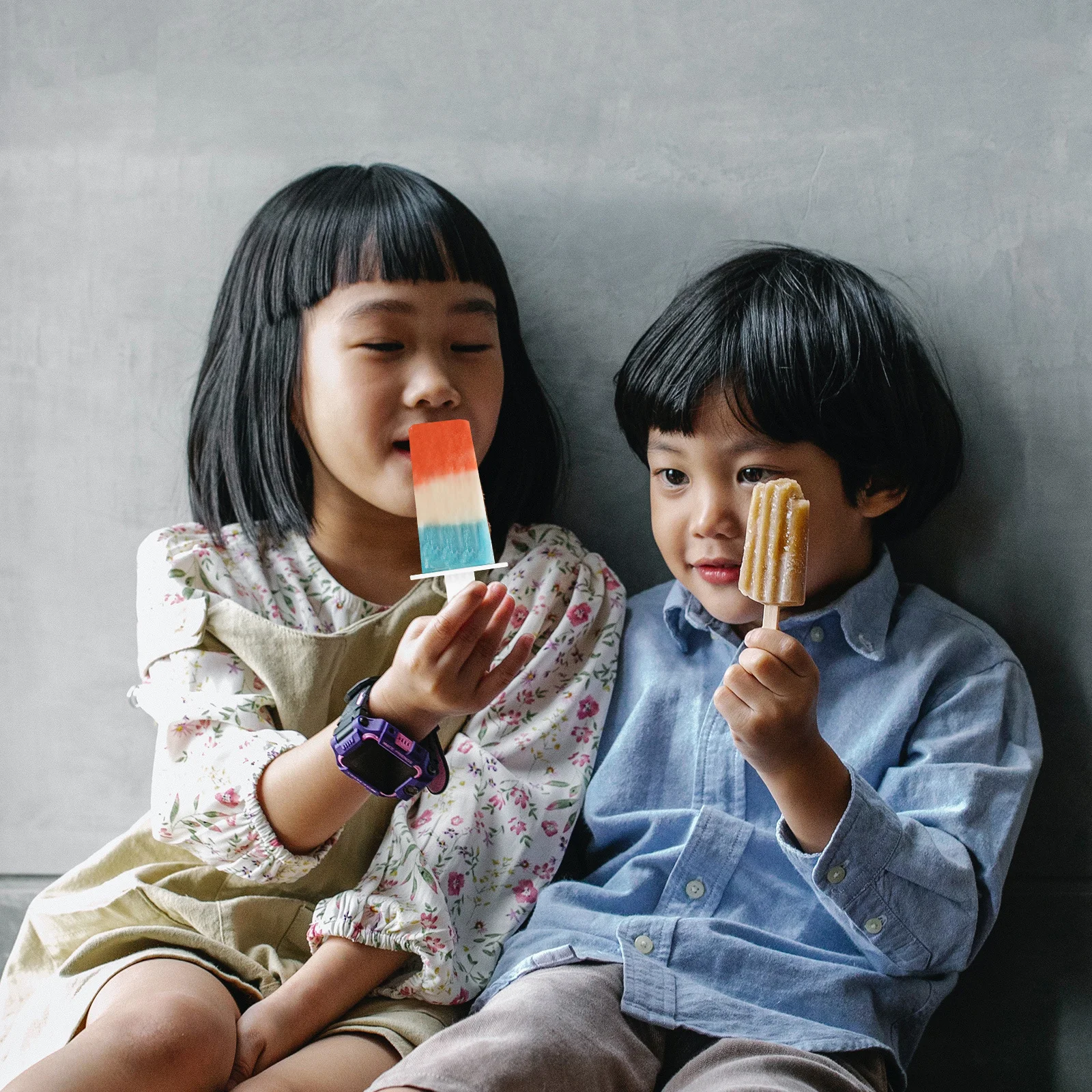 

Silicone Ice Cream Mold 10 Grids Safe Food Grade Material DIY Treats Easy Shape No Leakage Friendly