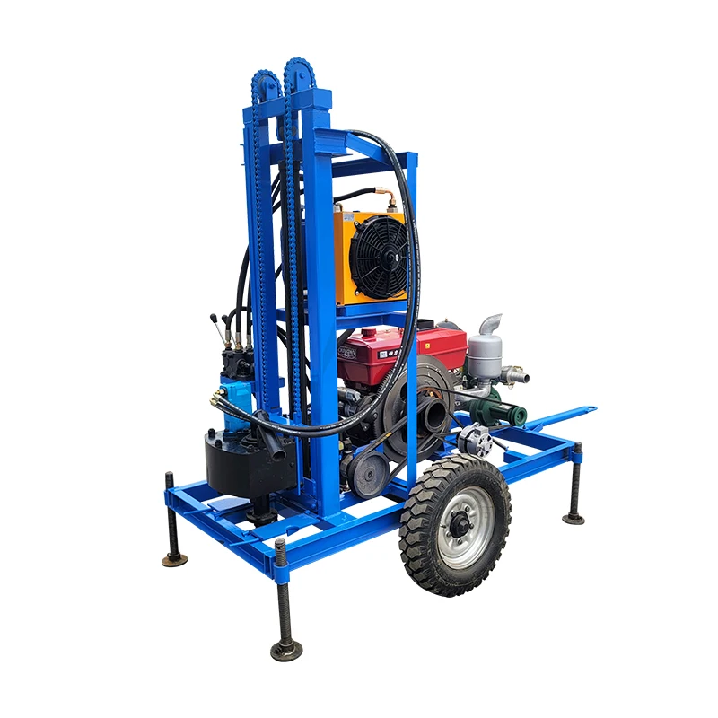 Customized Small Portable Borehole Water Well 100m 180m Drilling Rig Machine For Sale In South Africa