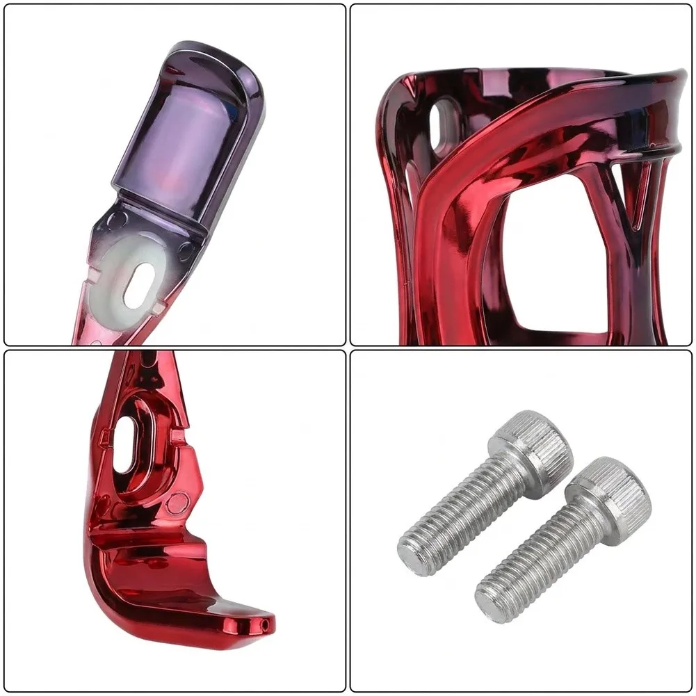 Red PP Bicycle Bottle Cage - Shock Resistant Lightweight Design - Fits Most Bike Frames - 14.5 x 9.5 x 7.3 cm Dimensions