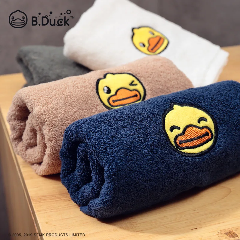 

B.Duck Children's Small Square Towel Adult Universal Towel Antibacterial Fiber Cotton Quick-drying Non-sticky Pure Cotton Thick