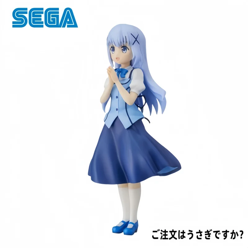 Na stanie 100% Oryginalna Figurka Akcji SEGA Is The Order A Rabbit Kafuu Chino Model Lalka Fabrycznie Nowa w Pudełku Gadżety Animacyjne