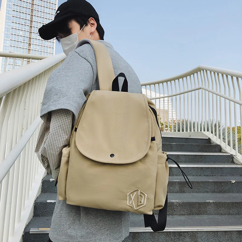 

Модный однотонный нейлоновый мини-рюкзак, мягкая женская сумка на плечо, школьная сумка для студентов, вместительная женская сумка для отдыха