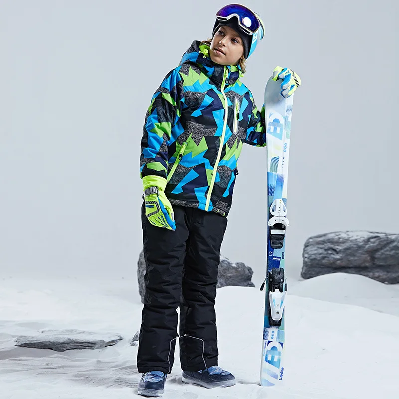 -30℃ Children's ski suit snow set cross-country 100-160cm 5 6 7 8 9 10 11 12 13 14 15 years boys girls Off road Warm waterproof