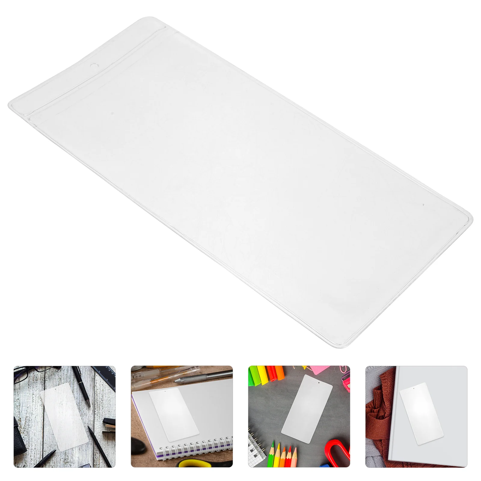 30 Pcs Bookmark Sleeves Clear Postcard Cover Creative Holder Protector Packaging Bookmarks Photo