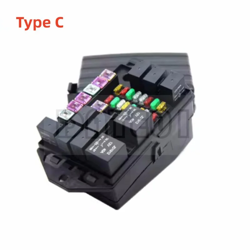 Car Front Cabin Relay Box Line Modification Garbage Truck Car Customized Safety Film Box 12Vdc 40A 30A 20A