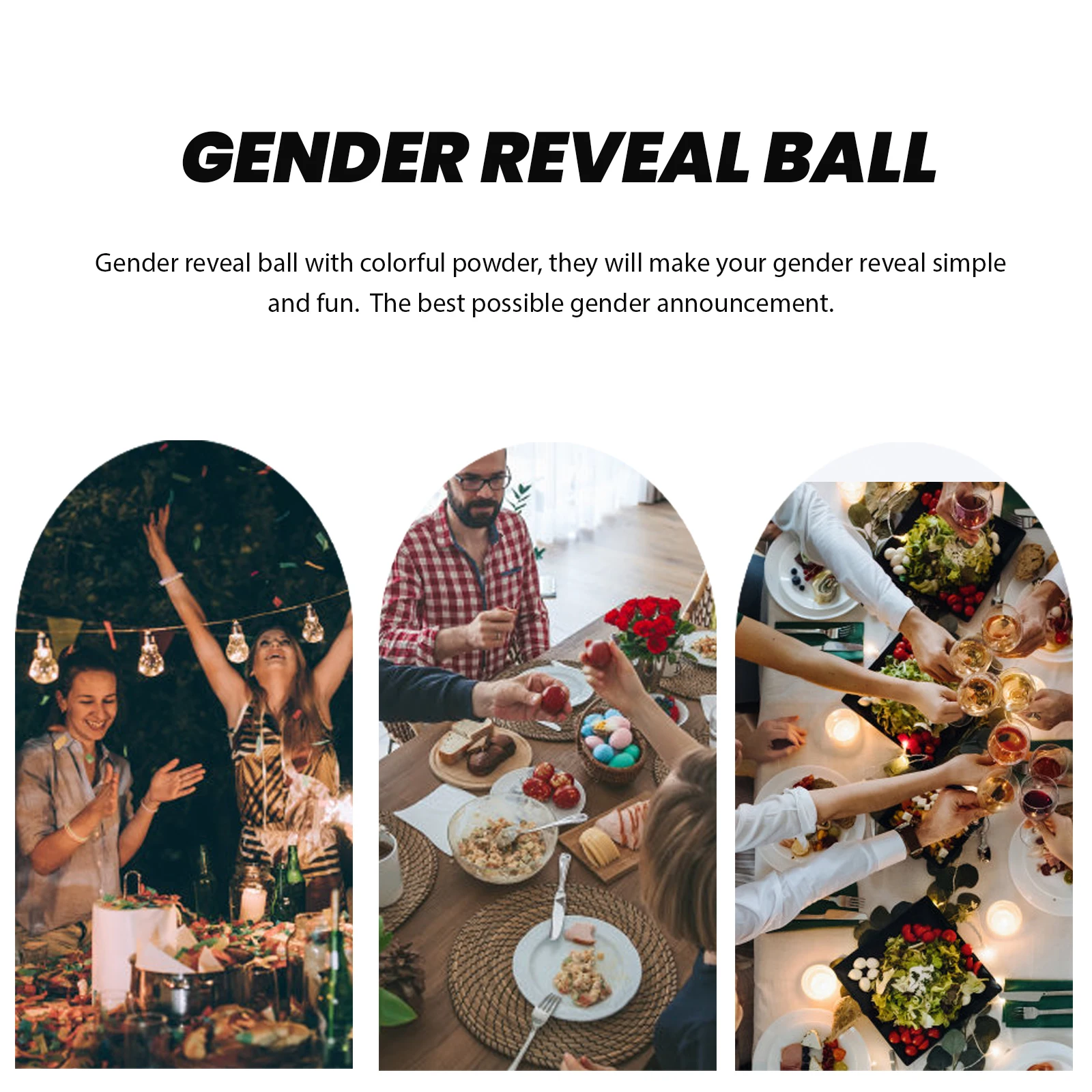 

Gender Shower Party Supplies Decor Boys Girls Powder Set Gender Reveal Footballs DIY Props Scene Layout