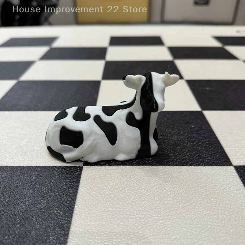 Juguete de vaca impreso en 3D, juguete antiestrés de vaca desmontable, lindas decoraciones de vaca para mesa, modelo Animal perfectamente elaborado, Ideal para regalos