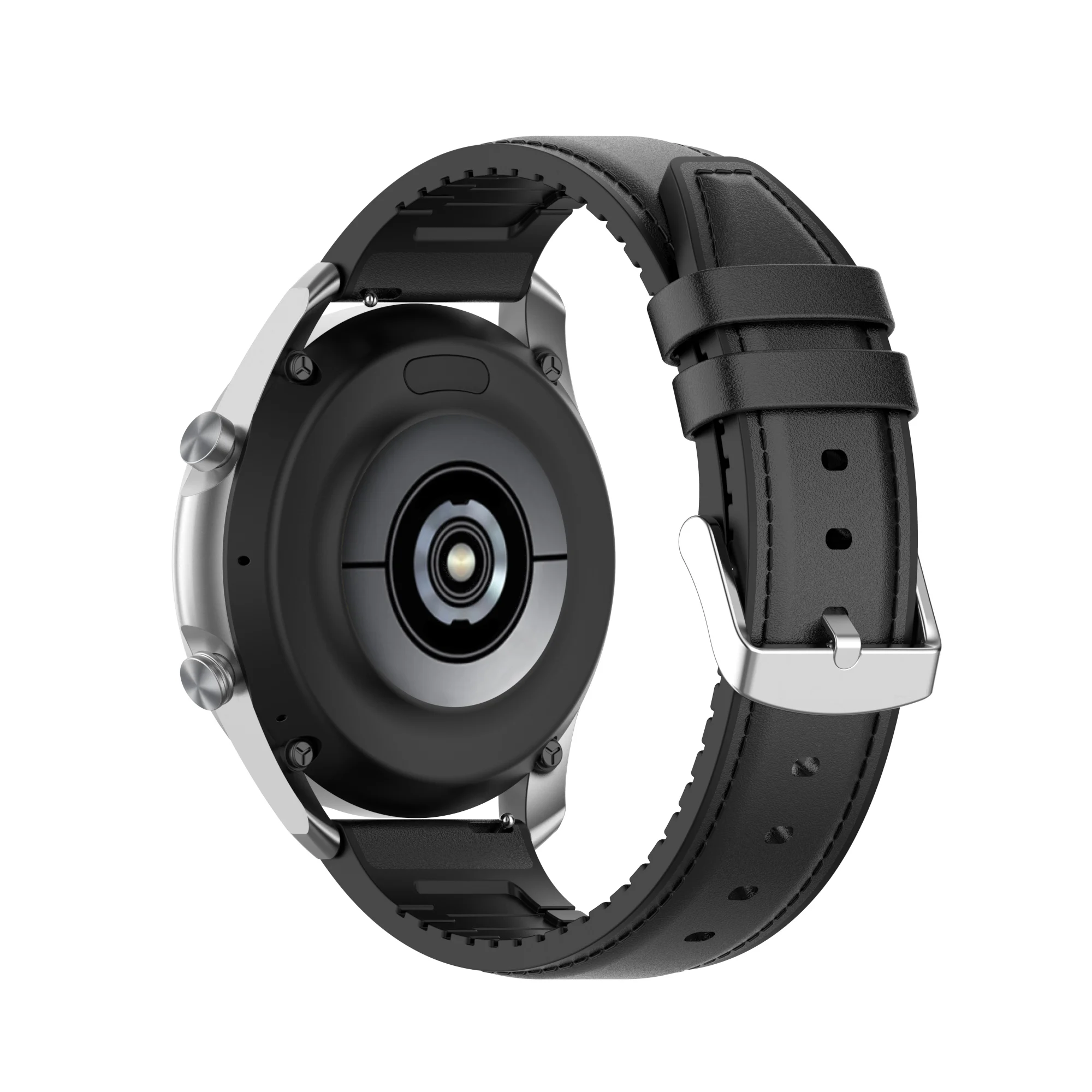 สายซิลิโคนหนังสําหรับ Samsung Galaxy Watch 3 Watch3 45 มม.41 มม.เกียร์ S3/Active 2/Galaxy 46 มม.สร้อยข้อมือเข็มขัด