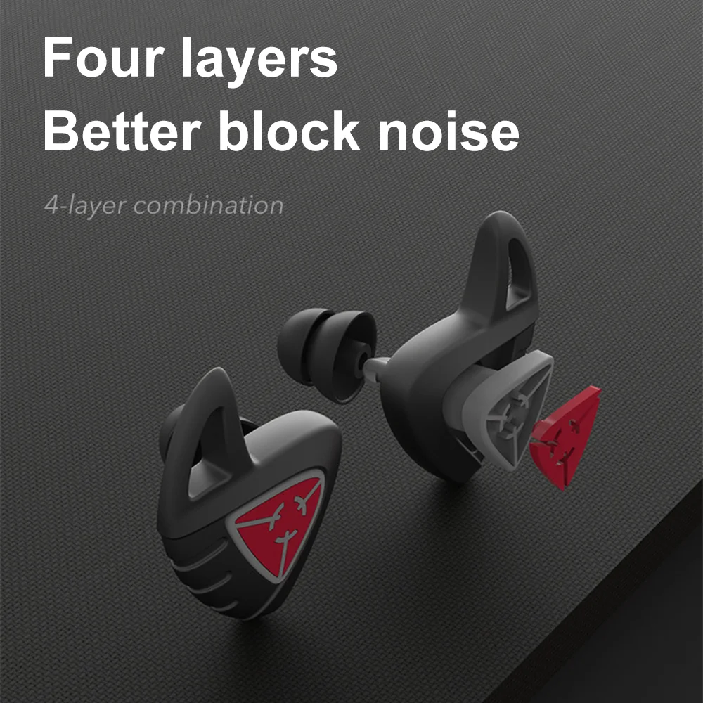 

Silicone Earplug Sleep Noise Reduction Black Ear Canceling Plug Sleeping Tapones Oido Ruido Sound Insulation Ears Protection