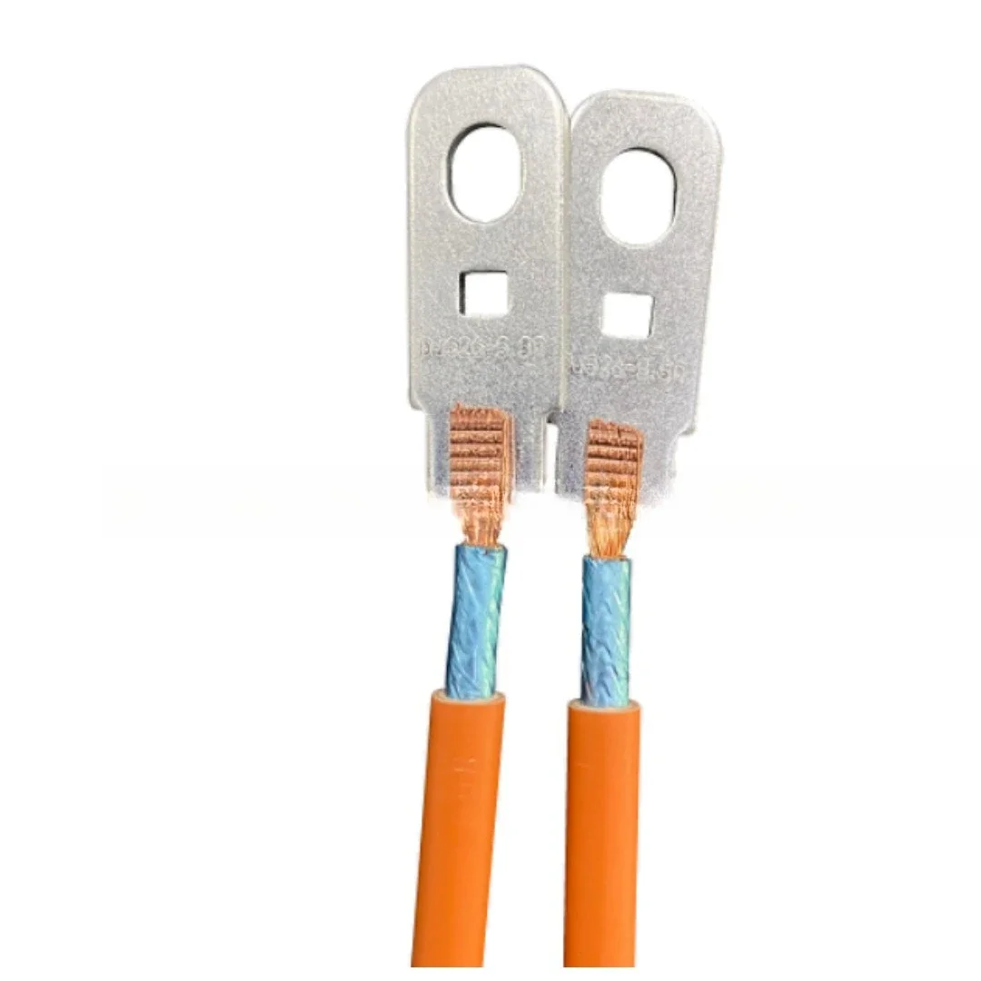 95 square wire harness terminal welding processing, new energy automotive wire harness pressure square