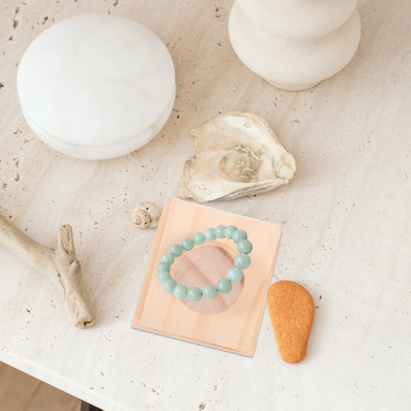 Bracelet Display Stand Wooden Jewelry Organizer Elegantly Showcase Watches Bangles Rings Elegant Design Scratch Resistant