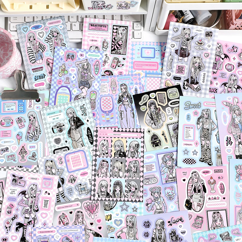 2 pz/lotto fanasia Girl Series Sticker Book