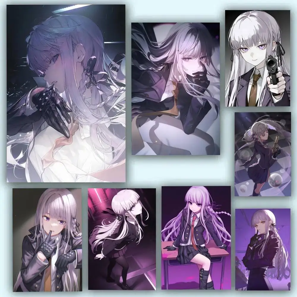 Anime D-Danganronpas Cute Girl Kirigiri Kyouko Posters Self Adhesive Waterproof Ideal For Living Room Bedroom Bar Decoration